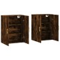vidaXL Armarios de pared 2 unidades roble ahumado 69,5x34x90 cm vidaXL Armarios de pared 2 unidades roble ahumado 69,5x34x90 cm