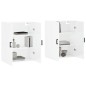vidaXL Armario de pared 2 unidades blanco brillante 69,5x34x90 cm vidaXL Armario de pared 2 unidades blanco brillante 69,5x34x90 cm