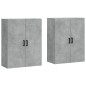 vidaXL Armario de pared 2 unidades gris hormigón 69,5x34x90 cm vidaXL Armario de pared 2 unidades gris hormigón 69,5x34x90 cm
