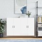 vidaXL Armario de pared 2 unidades blanco brillante 69,5x34x90 cm vidaXL Armario de pared 2 unidades blanco brillante 69,5x34x90 cm