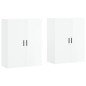 vidaXL Armario de pared 2 unidades blanco brillante 69,5x34x90 cm vidaXL Armario de pared 2 unidades blanco brillante 69,5x34x90 cm