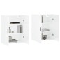 vidaXL Armario de pared 2 unidades blanco brillante 69,5x34x90 cm vidaXL Armario de pared 2 unidades blanco brillante 69,5x34x90 cm