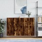 vidaXL Armarios de pared 2 unidades roble ahumado 69,5x34x90 cm vidaXL Armarios de pared 2 unidades roble ahumado 69,5x34x90 cm