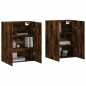 vidaXL Armarios de pared 2 unidades roble ahumado 69,5x34x90 cm vidaXL Armarios de pared 2 unidades roble ahumado 69,5x34x90 cm