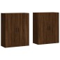 vidaXL Armarios de pared 2 unidades marrón roble 69,5x34x90 cm vidaXL Armarios de pared 2 unidades marrón roble 69,5x34x90 cm