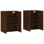 vidaXL Armarios de pared 2 unidades marrón roble 69,5x34x90 cm vidaXL Armarios de pared 2 unidades marrón roble 69,5x34x90 cm