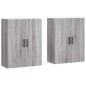 vidaXL Armarios de pared 2 unidades gris Sonoma 69,5x34x90 cm vidaXL Armarios de pared 2 unidades gris Sonoma 69,5x34x90 cm