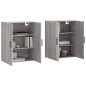 vidaXL Armarios de pared 2 unidades gris Sonoma 69,5x34x90 cm vidaXL Armarios de pared 2 unidades gris Sonoma 69,5x34x90 cm