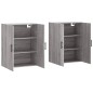 vidaXL Armarios de pared 2 unidades gris Sonoma 69,5x34x90 cm vidaXL Armarios de pared 2 unidades gris Sonoma 69,5x34x90 cm