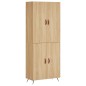 vidaXL Aparador alto madera contrachapada color roble 69,5x34x180 cm vidaXL Aparador alto madera contrachapada color roble 69,5x34x180 cm