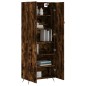 vidaXL Aparador alto madera contrachapada roble ahumado 69,5x34x180 cm vidaXL Aparador alto madera contrachapada roble ahumado 69,5x34x180 cm