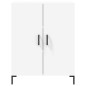 vidaXL Aparador alto madera contrachapada blanco 69,5x34x180 cm