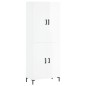 vidaXL Aparador alto madera contrachapada blanco brillo 69,5x34x180 cm vidaXL Aparador alto madera contrachapada blanco brillo 69,5x34x180 cm