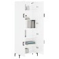 vidaXL Aparador alto madera contrachapada blanco brillo 69,5x34x180 cm vidaXL Aparador alto madera contrachapada blanco brillo 69,5x34x180 cm