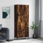 vidaXL Aparador alto madera contrachapada roble ahumado 69,5x34x180 cm vidaXL Aparador alto madera contrachapada roble ahumado 69,5x34x180 cm