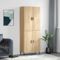vidaXL Aparador alto madera contrachapada color roble 69,5x34x180 cm vidaXL Aparador alto madera contrachapada color roble 69,5x34x180 cm