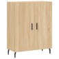 vidaXL Aparador alto madera contrachapada color roble 69,5x34x180 cm vidaXL Aparador alto madera contrachapada color roble 69,5x34x180 cm