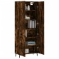 vidaXL Aparador alto madera contrachapada roble ahumado 69,5x34x180 cm vidaXL Aparador alto madera contrachapada roble ahumado 69,5x34x180 cm