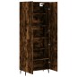 vidaXL Aparador alto madera contrachapada roble ahumado 69,5x34x180 cm vidaXL Aparador alto madera contrachapada roble ahumado 69,5x34x180 cm