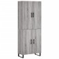 vidaXL Aparador alto madera contrachapada gris sonoma 69,5x34x180 cm vidaXL Aparador alto madera contrachapada gris sonoma 69,5x34x180 cm