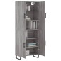 vidaXL Aparador alto madera contrachapada gris sonoma 69,5x34x180 cm vidaXL Aparador alto madera contrachapada gris sonoma 69,5x34x180 cm