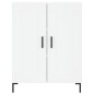 vidaXL Aparador alto madera contrachapada blanco 69,5x34x180 cm
