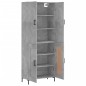 vidaXL Aparador alto madera contrachapada gris hormigón 69,5x34x180 cm vidaXL Aparador alto madera contrachapada gris hormigón 69,5x34x180 cm