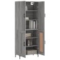 vidaXL Aparador alto madera contrachapada gris sonoma 69,5x34x180 cm vidaXL Aparador alto madera contrachapada gris sonoma 69,5x34x180 cm