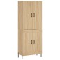 vidaXL Aparador alto madera contrachapada color roble 69,5x34x180 cm vidaXL Aparador alto madera contrachapada color roble 69,5x34x180 cm