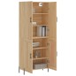 vidaXL Aparador alto madera contrachapada color roble 69,5x34x180 cm vidaXL Aparador alto madera contrachapada color roble 69,5x34x180 cm