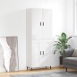 vidaXL Aparador alto madera contrachapada blanco 69,5x34x180 cm vidaXL Aparador alto madera contrachapada blanco 69,5x34x180 cm