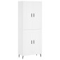vidaXL Aparador alto madera contrachapada blanco 69,5x34x180 cm vidaXL Aparador alto madera contrachapada blanco 69,5x34x180 cm