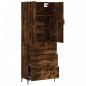 vidaXL Aparador alto madera contrachapada roble ahumado 69,5x34x180 cm vidaXL Aparador alto madera contrachapada roble ahumado 69,5x34x180 cm