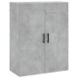 vidaXL Aparador alto madera contrachapada gris hormigón 69,5x34x180 cm vidaXL Aparador alto madera contrachapada gris hormigón 69,5x34x180 cm