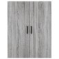 vidaXL Aparador alto madera contrachapada gris sonoma 69,5x34x180 cm vidaXL Aparador alto madera contrachapada gris sonoma 69,5x34x180 cm