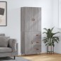 vidaXL Aparador alto madera contrachapada gris sonoma 69,5x34x180 cm vidaXL Aparador alto madera contrachapada gris sonoma 69,5x34x180 cm