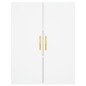 vidaXL Aparador alto madera contrachapada blanco 69,5x34x180 cm vidaXL Aparador alto madera contrachapada blanco 69,5x34x180 cm