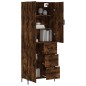 vidaXL Aparador alto madera contrachapada roble ahumado 69,5x34x180 cm vidaXL Aparador alto madera contrachapada roble ahumado 69,5x34x180 cm