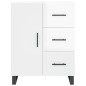 vidaXL Aparador alto madera contrachapada blanco brillo 69,5x34x180 cm vidaXL Aparador alto madera contrachapada blanco brillo 69,5x34x180 cm