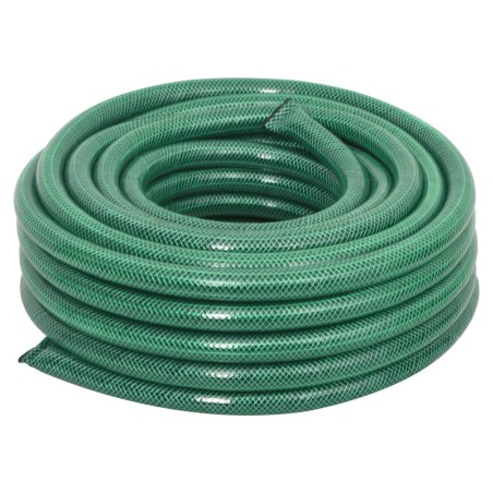 vidaXL Manguera de jardín con accesorios PVC verde 23,5 mm 30 m