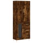 vidaXL Aparador alto madera contrachapada roble ahumado 69,5x34x180 cm vidaXL Aparador alto madera contrachapada roble ahumado 69,5x34x180 cm