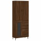 vidaXL Aparador alto madera contrachapada marrón roble 69,5x34x180 cm vidaXL Aparador alto madera contrachapada marrón roble 69,5x34x180 cm