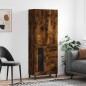 vidaXL Aparador alto madera contrachapada roble ahumado 69,5x34x180 cm vidaXL Aparador alto madera contrachapada roble ahumado 69,5x34x180 cm