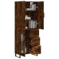 vidaXL Aparador alto madera contrachapada roble ahumado 69,5x34x180 cm vidaXL Aparador alto madera contrachapada roble ahumado 69,5x34x180 cm