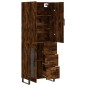 vidaXL Aparador alto madera contrachapada roble ahumado 69,5x34x180 cm vidaXL Aparador alto madera contrachapada roble ahumado 69,5x34x180 cm