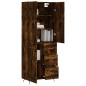 vidaXL Aparador alto madera contrachapada roble ahumado 69,5x34x180 cm vidaXL Aparador alto madera contrachapada roble ahumado 69,5x34x180 cm