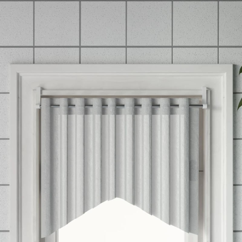 vidaXL Rieles de cortina 2 uds aluminio blanco y plateado 40-60 cm vidaXL Rieles de cortina 2 uds aluminio blanco y plateado 40-60 cm