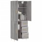vidaXL Aparador alto madera contrachapada gris sonoma 69,5x34x180 cm vidaXL Aparador alto madera contrachapada gris sonoma 69,5x34x180 cm