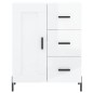 vidaXL Aparador alto madera contrachapada blanco brillo 69,5x34x180 cm vidaXL Aparador alto madera contrachapada blanco brillo 69,5x34x180 cm