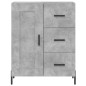 vidaXL Aparador alto madera contrachapada gris hormigón 69,5x34x180 cm